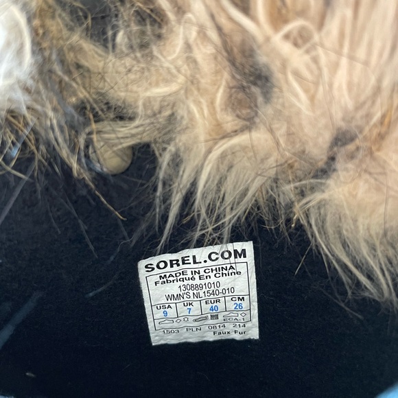 Sorel ‘Joan of Arctic’ womens black snow boots- size 9 - Picture 7 of 7